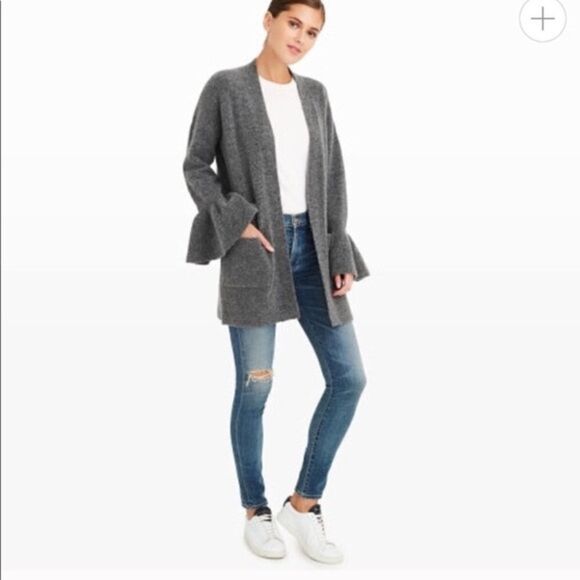 Club Monaco wool blend Bell sleeve cardigan - Picture 5 of 11